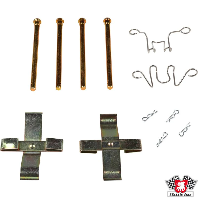 Brake pad Hardware Kit, Rear, for Porsche 944 and 924S