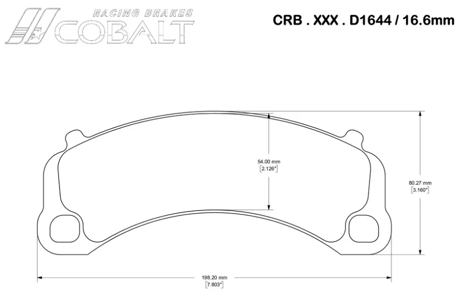 Cobalt Brake Pads D1644 Brake Pads (Front) - Image 4