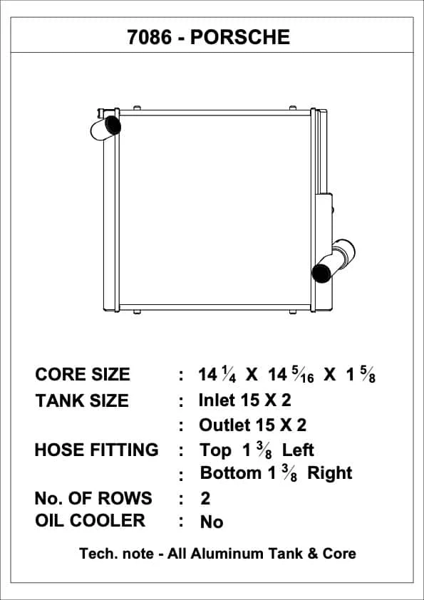 CSF Radiator for 991.2, and 718 - Left Side Only