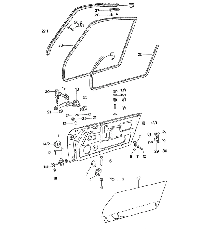Door Seal for Porsche 911 912 and 930 (1965-98) - Image 2