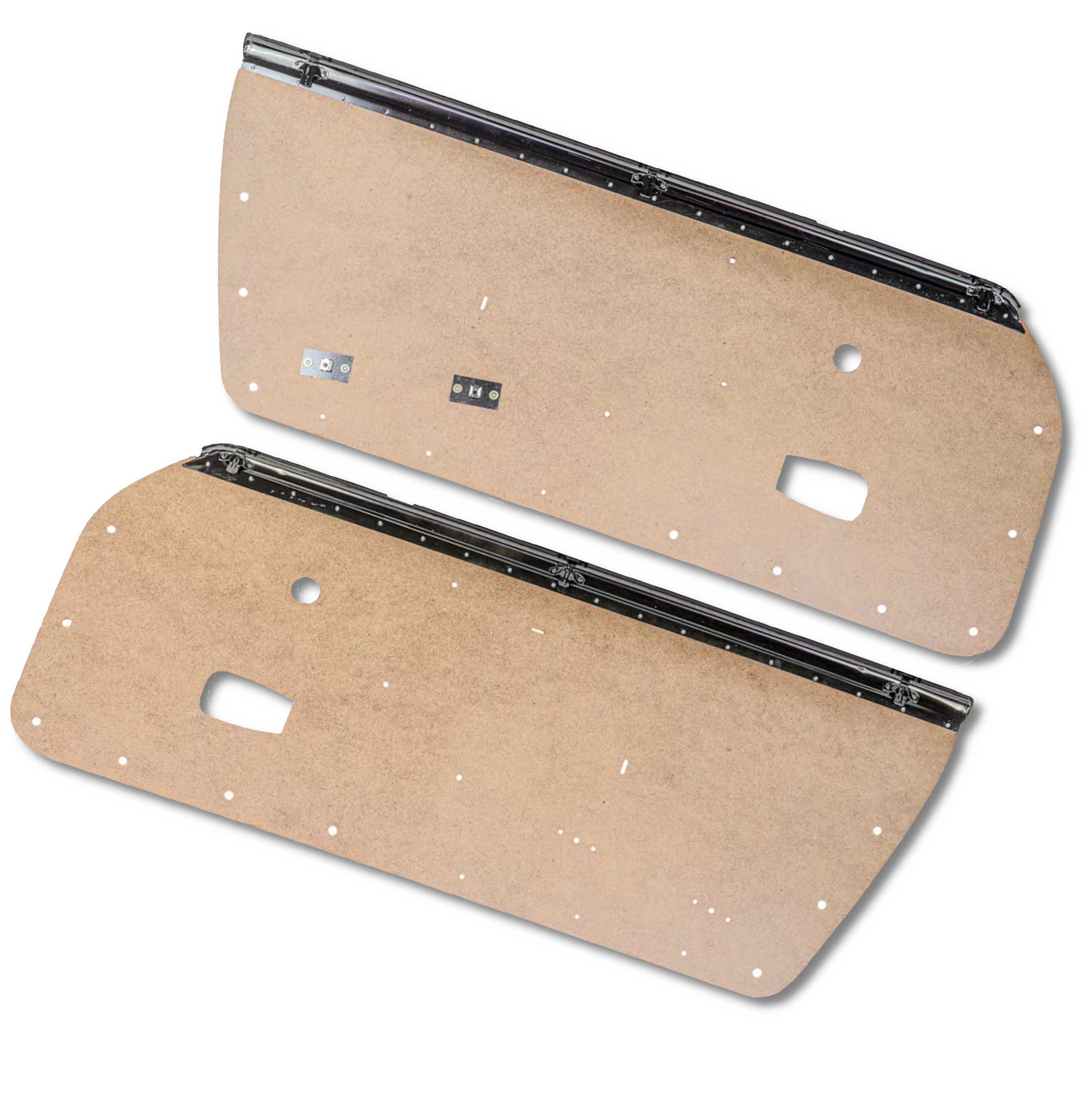 914Rubber Door Panel Blank with Metal Bolster Set for 914 (1970-76)
