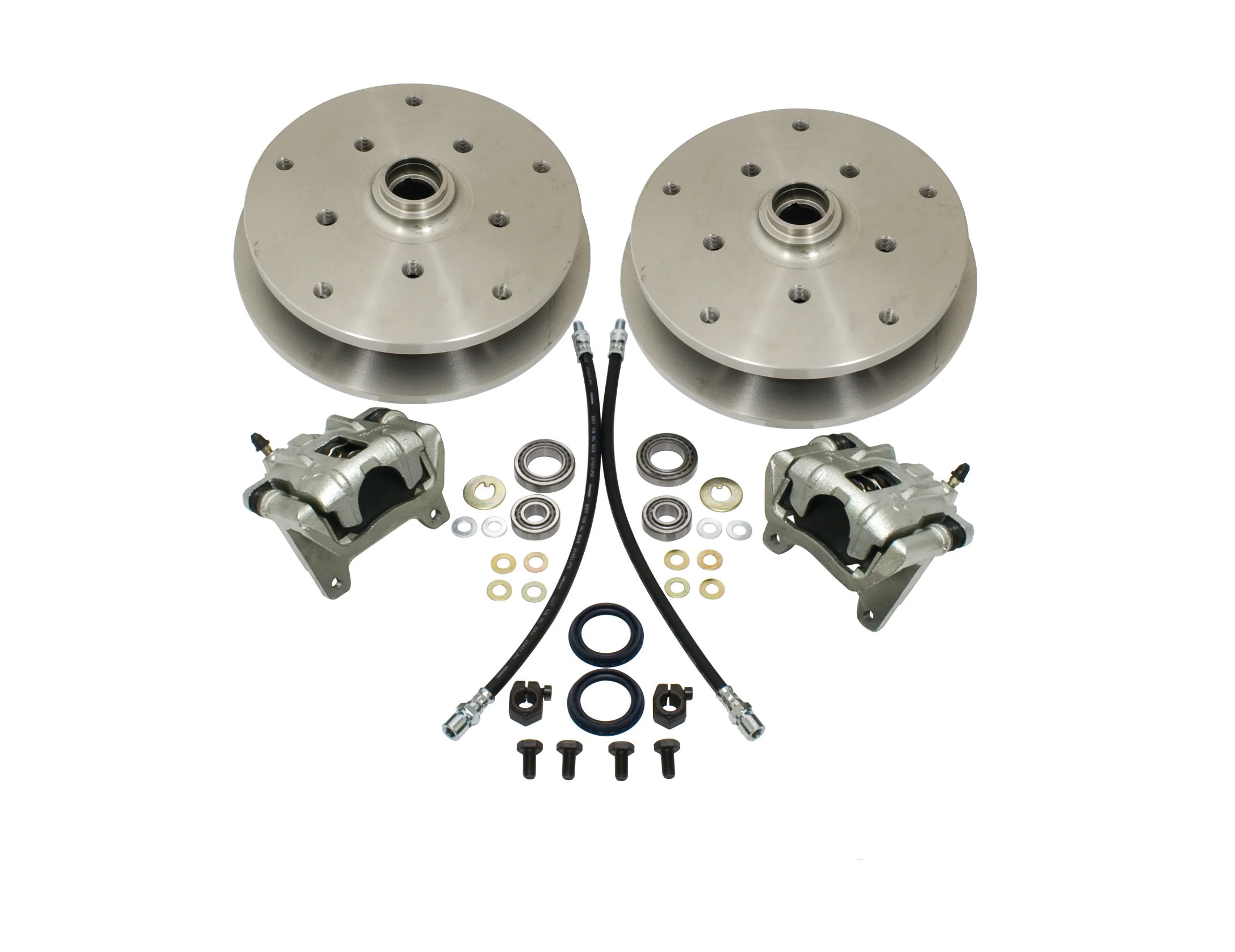 EMPI Ball Joint Front Disc 5/205 & 5/130 Double Drilled Brake Kit Without Spindles