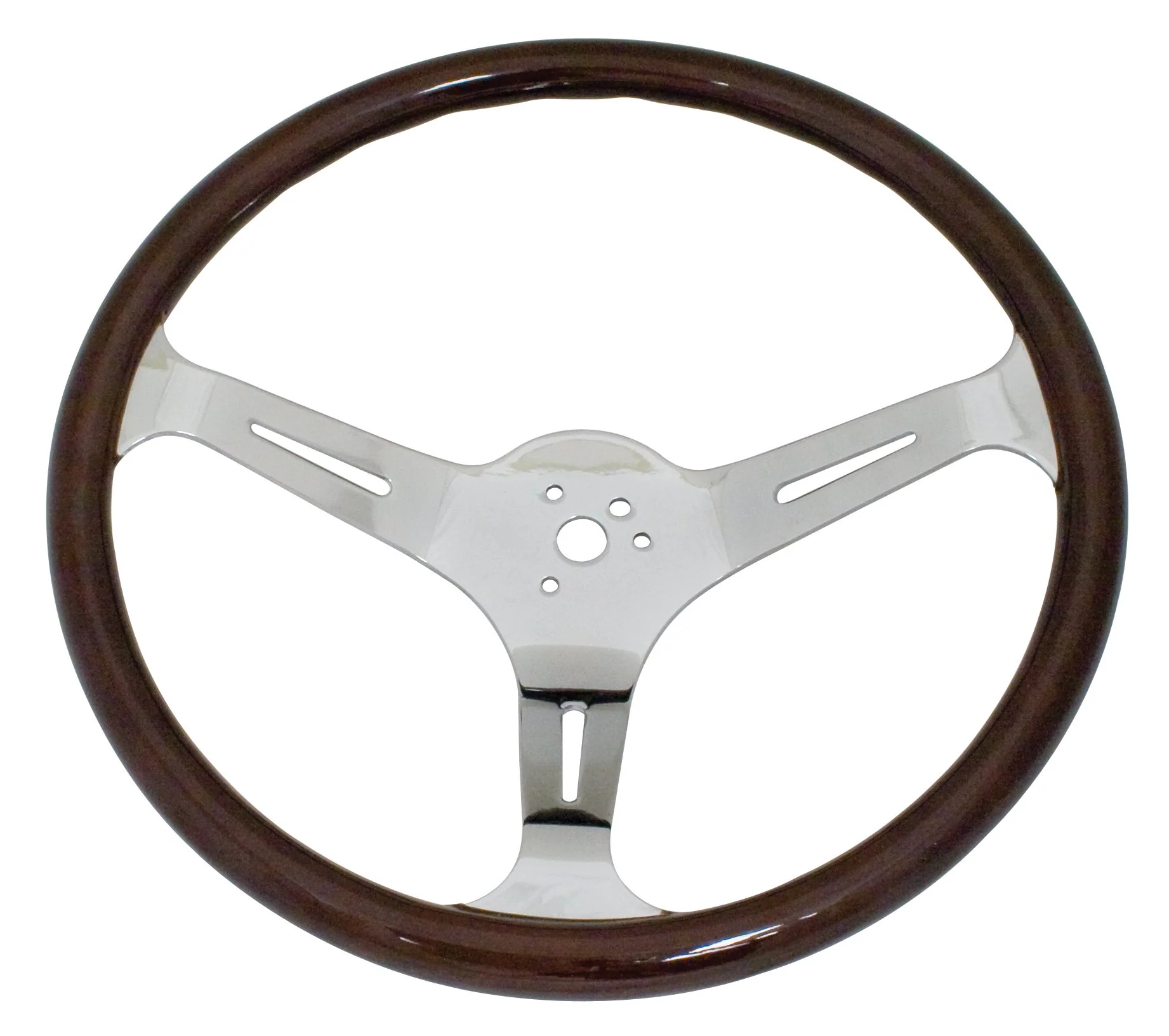 EMPI Classic Dark Wood Steering Wheel