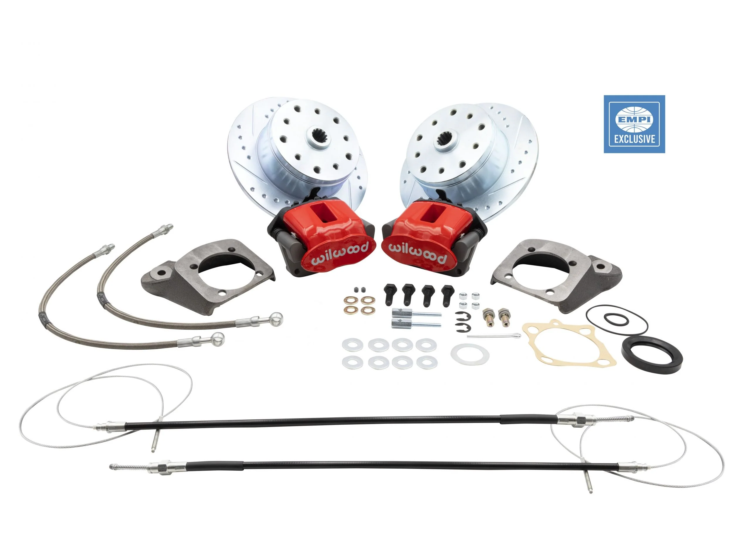 EMPI Rear Brake Kit, 58-67, Red