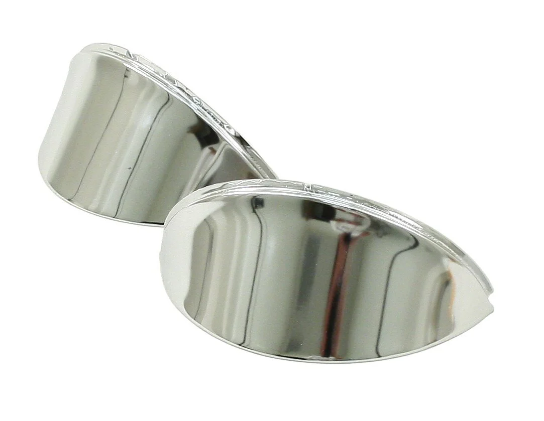 Eye Brows, Smooth Chrome, Type 1, Pair