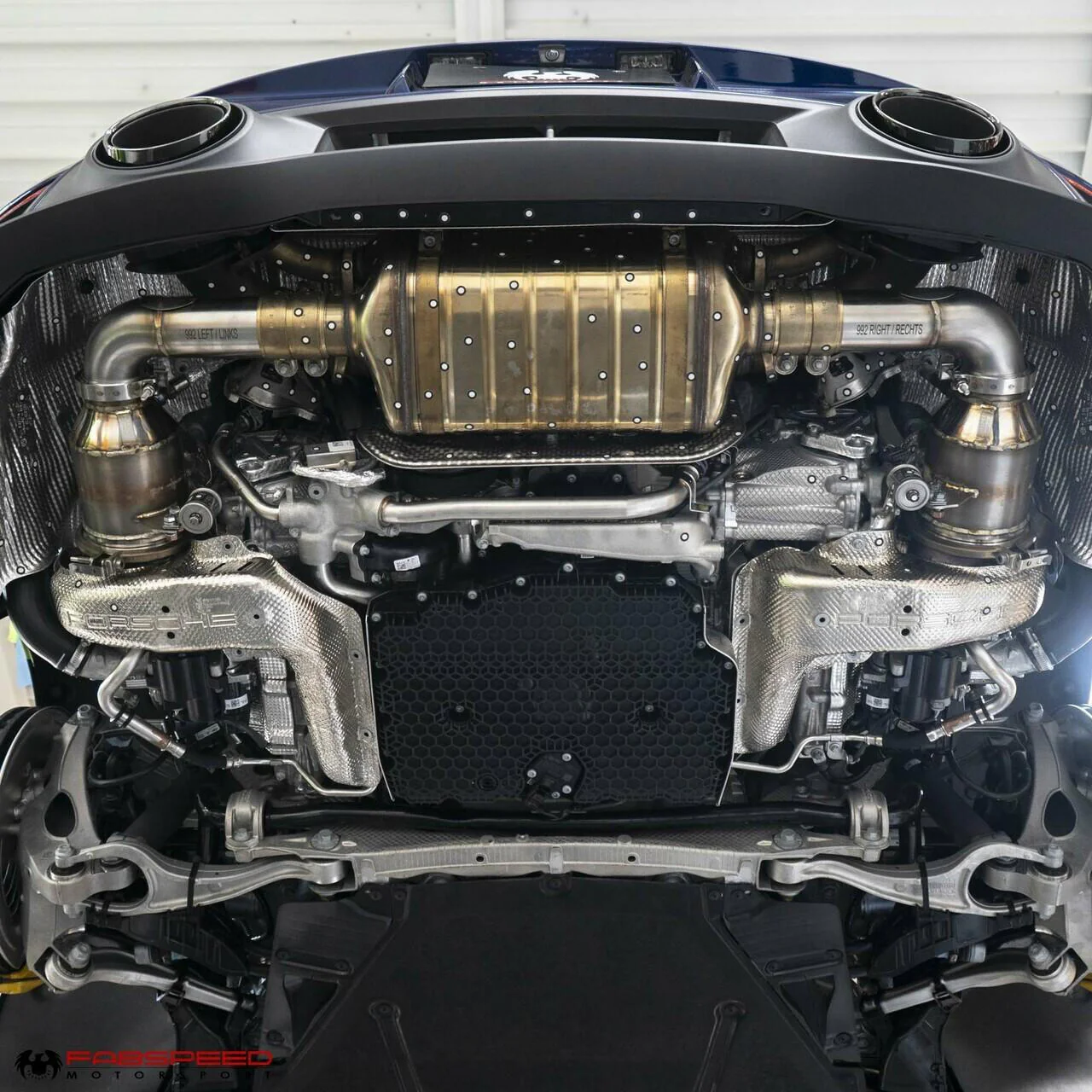 Fabspeed Porsche 992 Carrera Sport Catalytic Converters with GT2RS Style Outlets (2021+) - Image 10