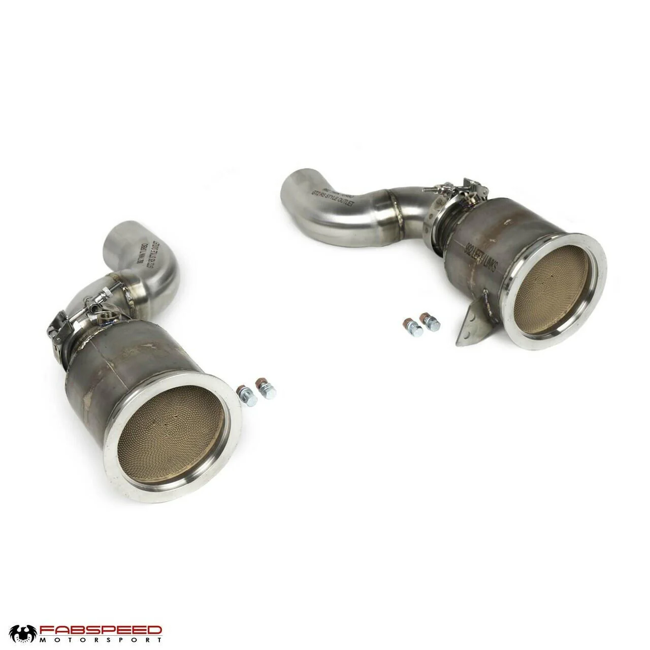 Fabspeed Porsche 992 Carrera Sport Catalytic Converters with GT2RS Style Outlets (2021+) - Image 5