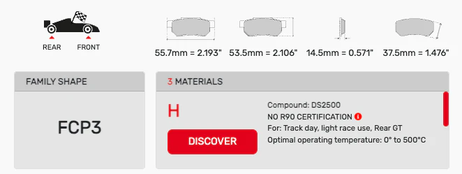 Ferodo FCP0003 Brake Pads - Image 2
