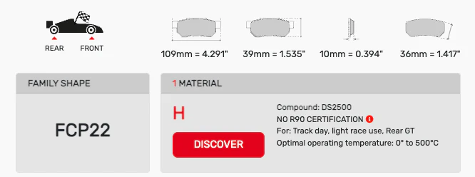 Ferodo FCP0022 Brake Pads - Image 2