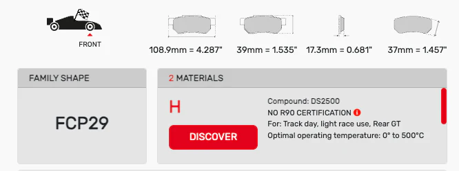Ferodo FCP0029 Brake Pads - Image 2