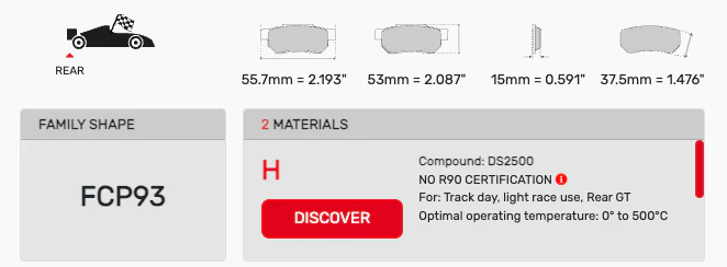 Ferodo FCP0093 Brake Pads - Image 2