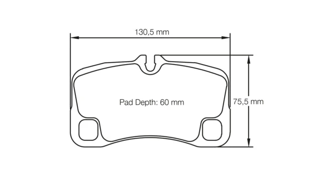Ferodo FRP3143 Porsche Rear Brake Pads