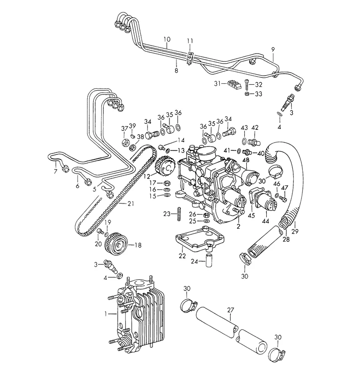 Fuel Injector Line Support for Porsche 911 and 912 (1965-73) - Image 2