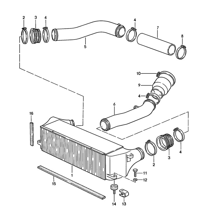Intercooler Pipe Boot for Porsche 944 Turbo (1986-89) - Image 2