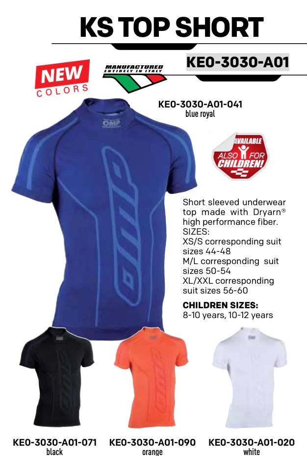 OMP Karting Underwear Short Sleeve - Image 5
