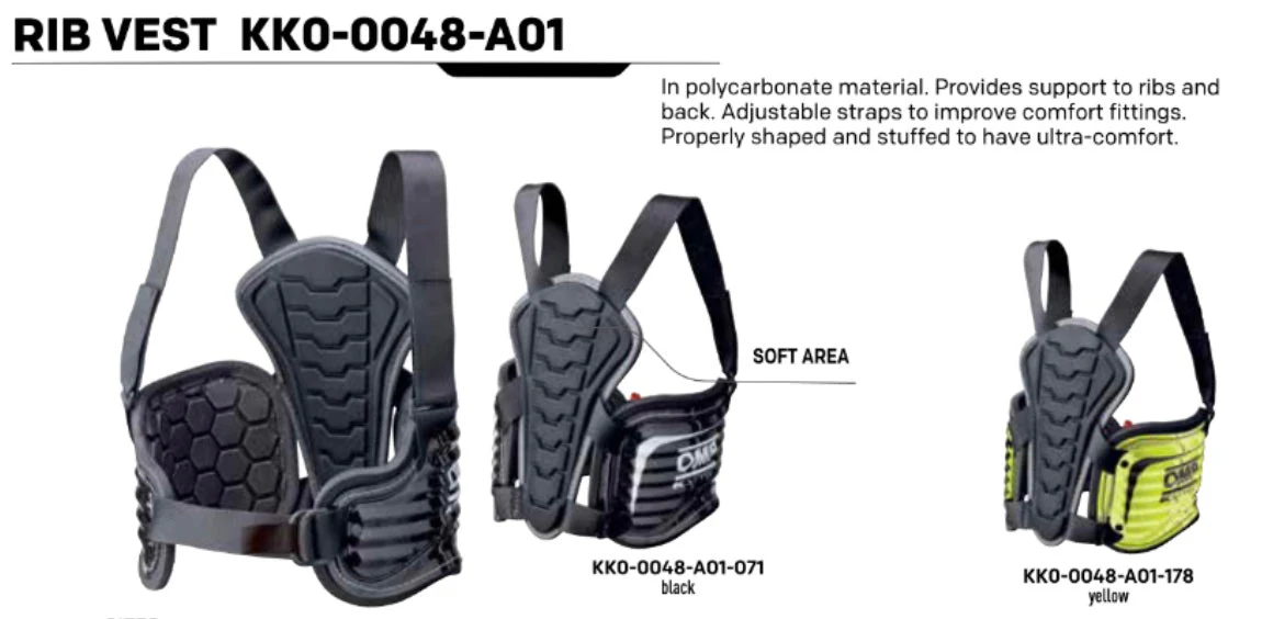 OMP KS Rib Protector Kart Racing - Image 4