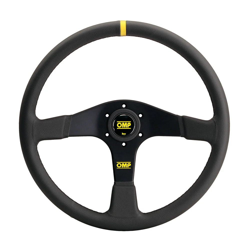 OMP Velocita 380 Steering Wheel – 380mm Flat Leather or Suede Racing Wheel - Image 2