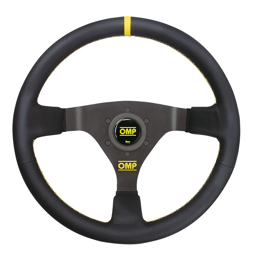 OMP WRC Steering Wheel – 350mm Leather or Suede, 70mm Dish - Image 2