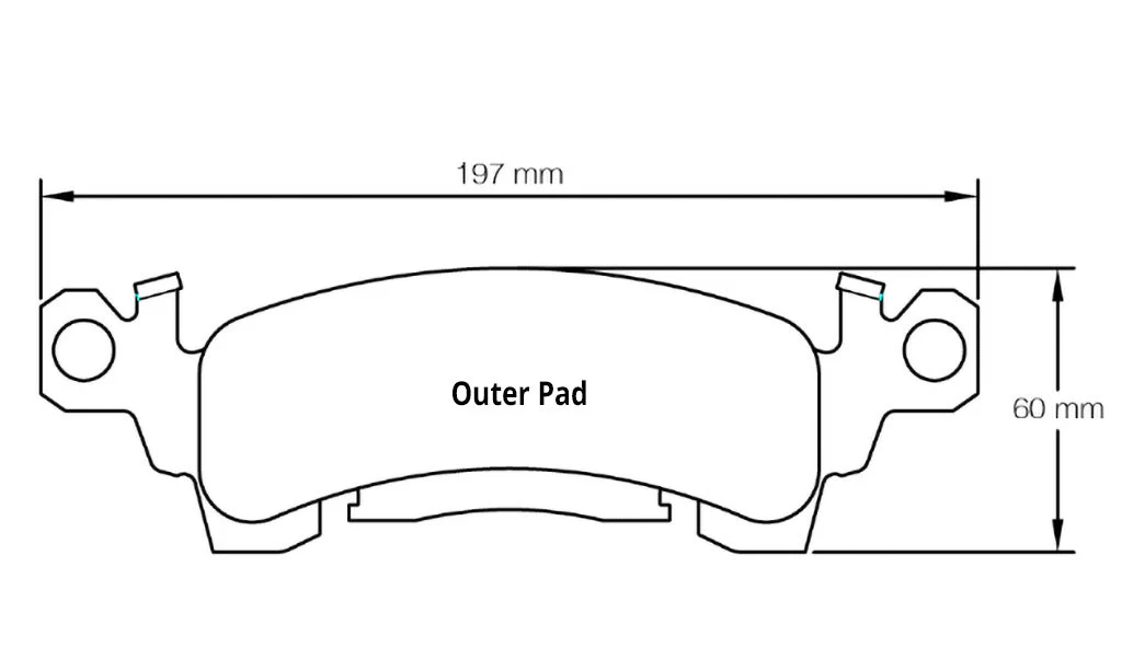 Pagid Racing Brake Pads No. 1594 (Front) - Image 2