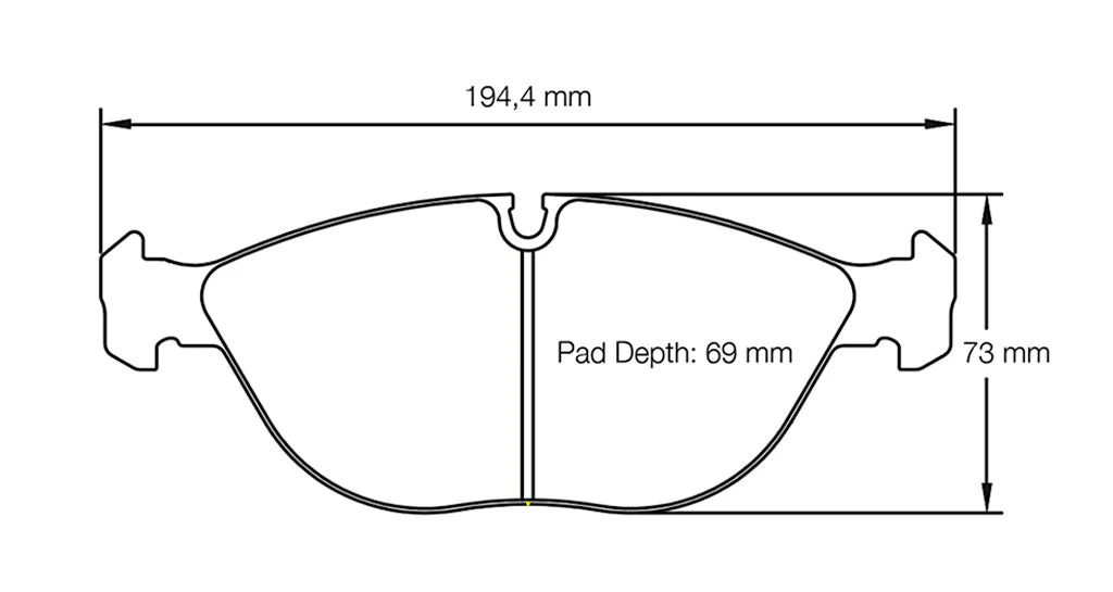 Pagid Racing Brake Pads No. 2830 (Front)