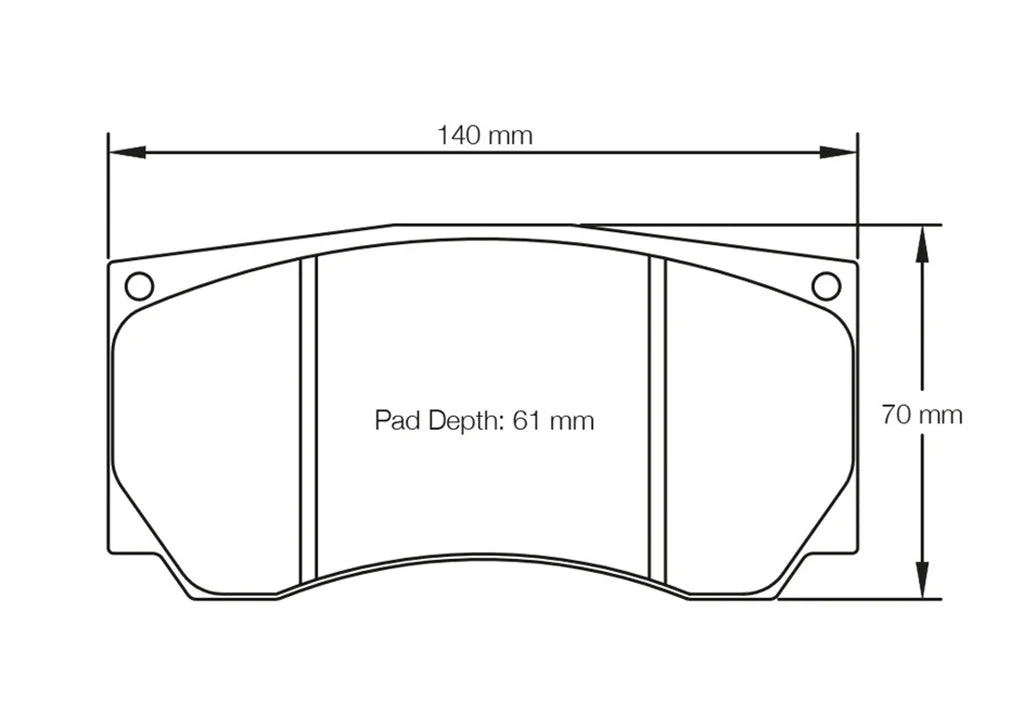 Pagid Racing Brake Pads No. 3279 (Front) - Image 2