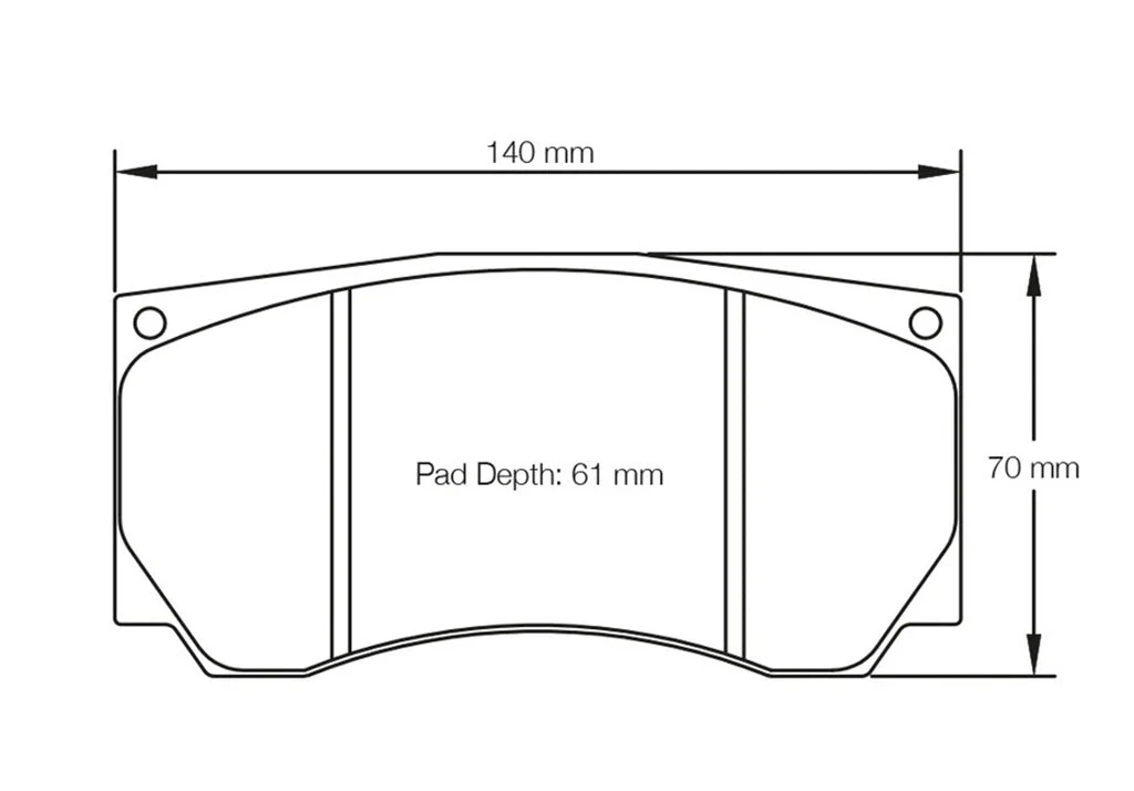 Pagid Racing Brake Pads No. 3280 | Front - Image 2