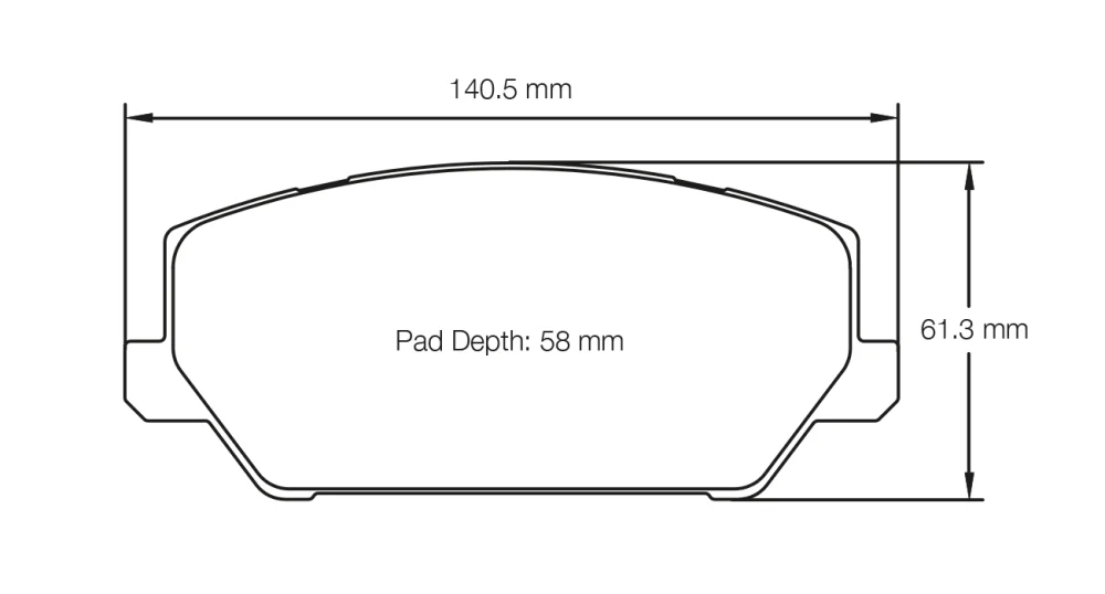 Pagid Racing Brake Pads No. 7034 (Front) - Image 3