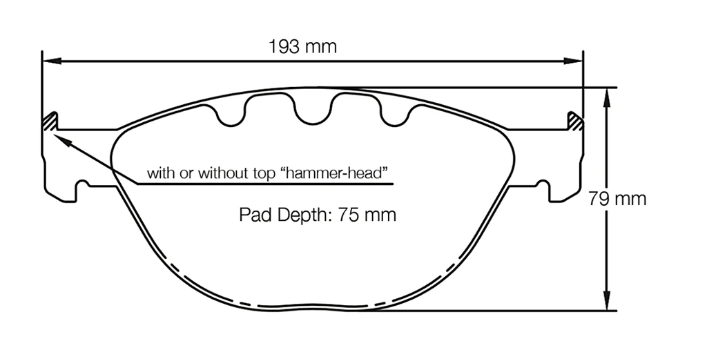 Pagid Racing Brake Pads No. 8019 (Front)