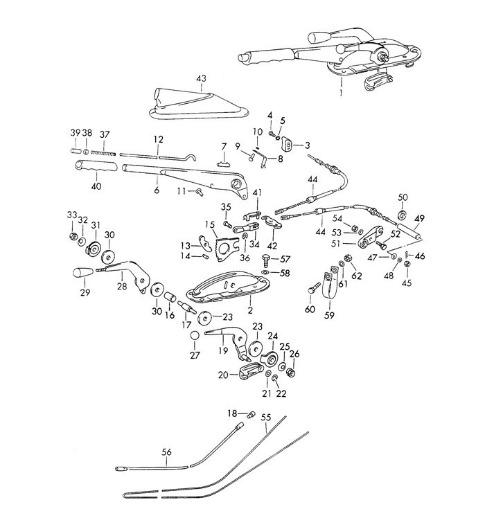 Parking Brake Lever Release Button for Porsche 911, 912 (1965-89) - Image 2