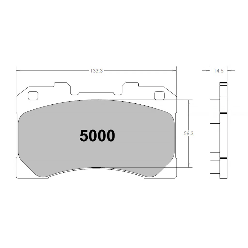 Performance Friction PFC Brake Pads 5000.331.15.44 (Front) - Image 2