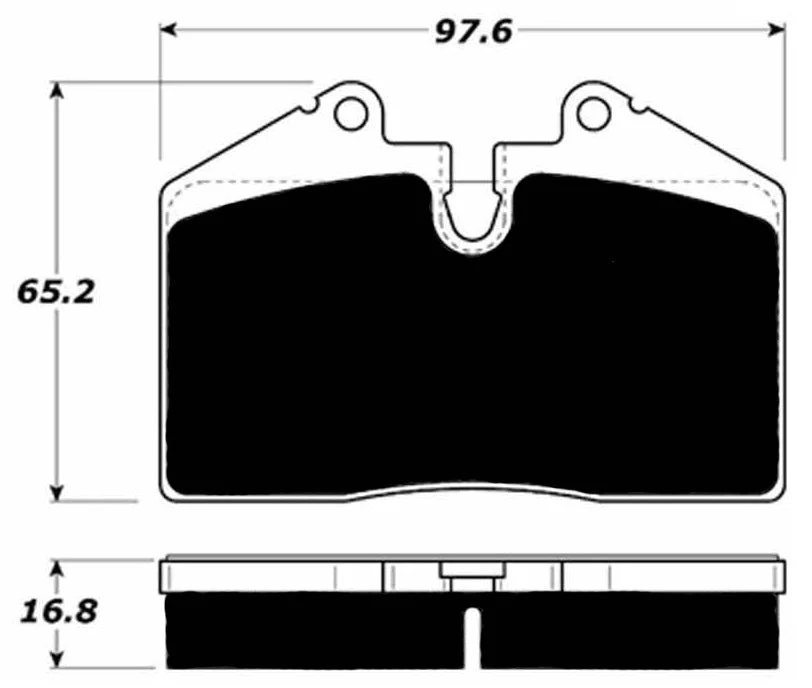 Porterfield R4-S Pads for Porsche C4S and Turbo Look (M491) Front and Rear Calipers (1991-94) - Image 2