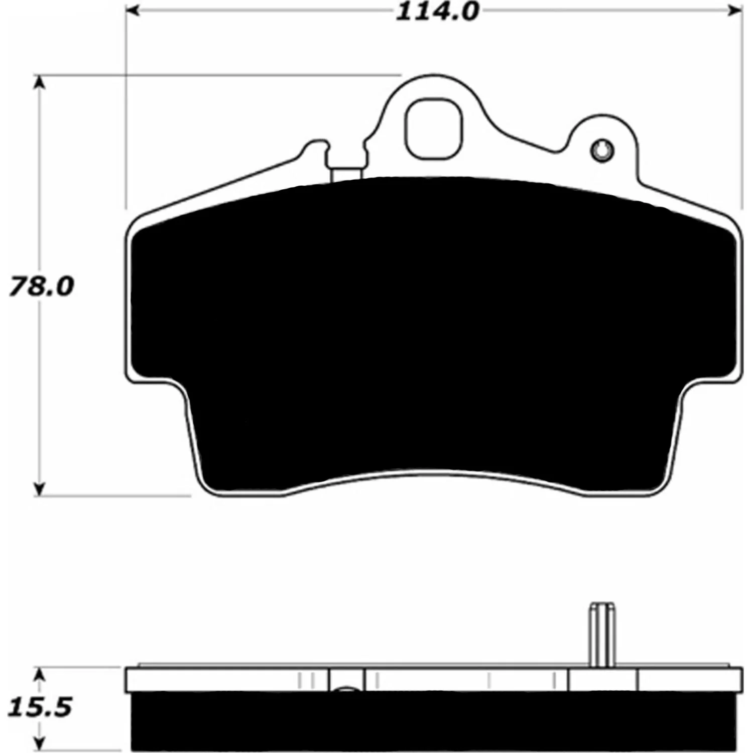 PMB-C Ceramic Pads for Porsche 987 Base Boxster (2005-2012) Front - Image 3