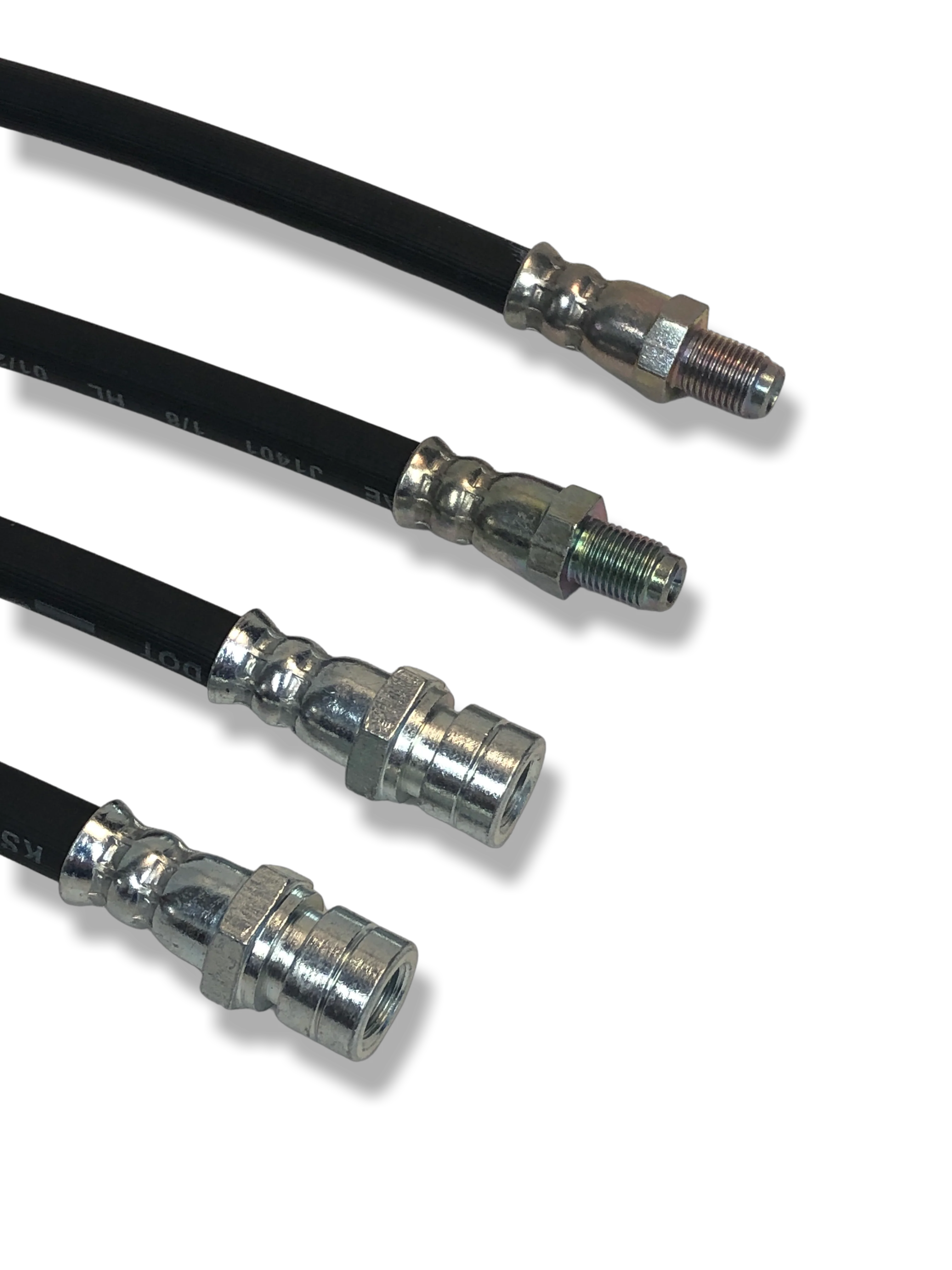 PMB Performance DirectFit Rubber Brake Lines - Set of 4 - 1976-89 Porsche 924/944 - Image 4
