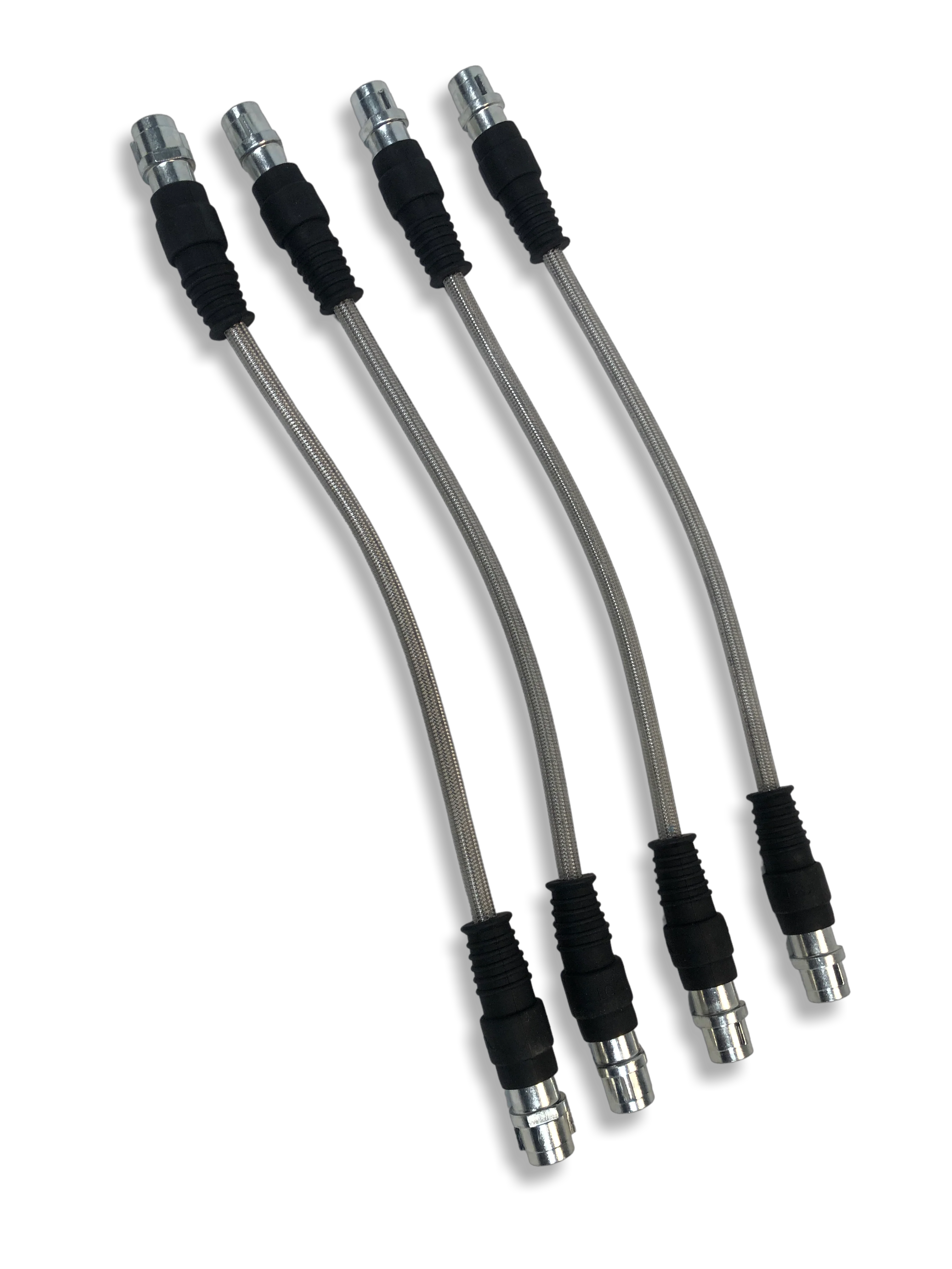 PMB Performance DirectFit Stainless-Steel Brake Lines - Set of 4 - 2005-12 Porsche Boxster/Cayman