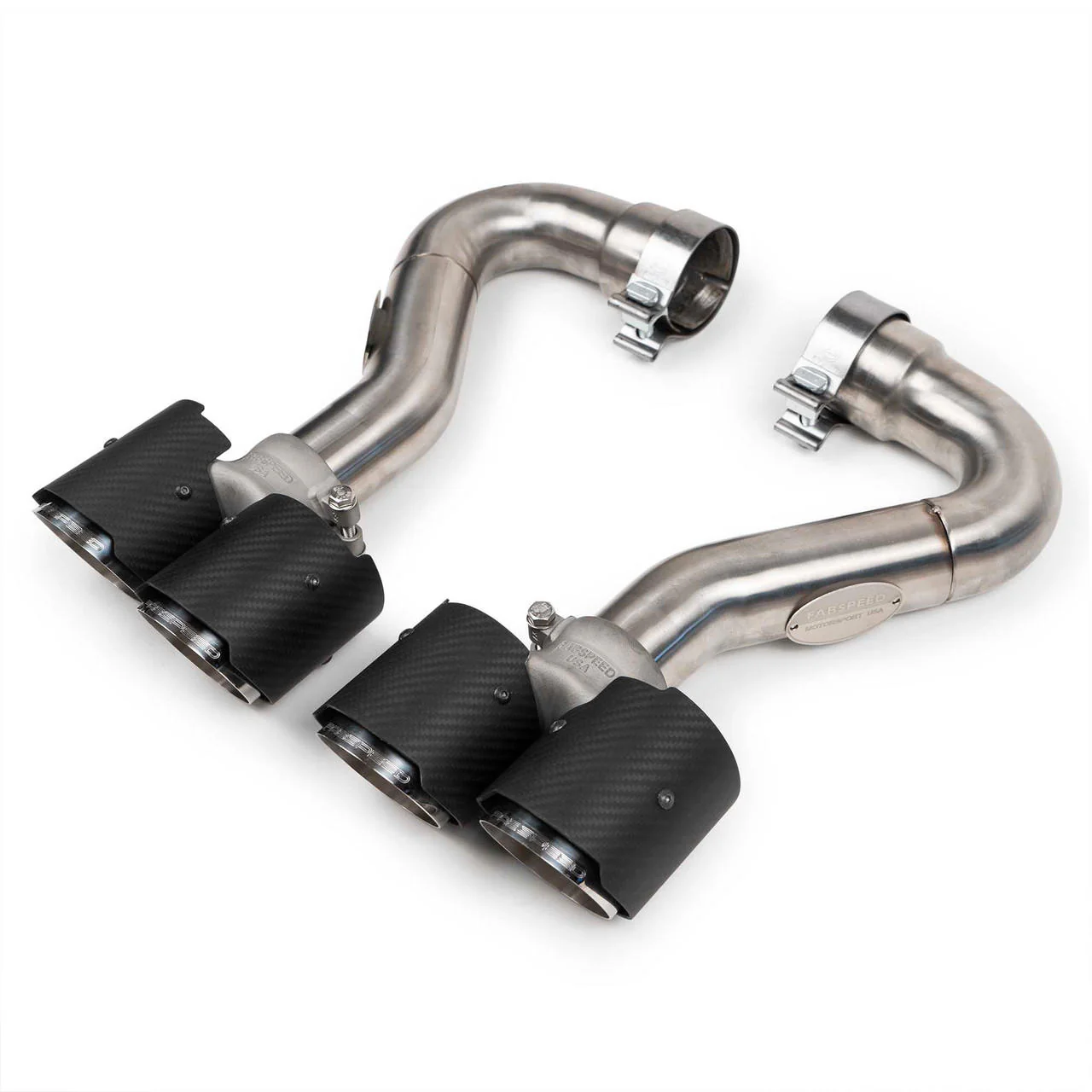 Fabspeed Porsche 955 S Deluxe Quad Style Tips (2002-2007) - Image 2