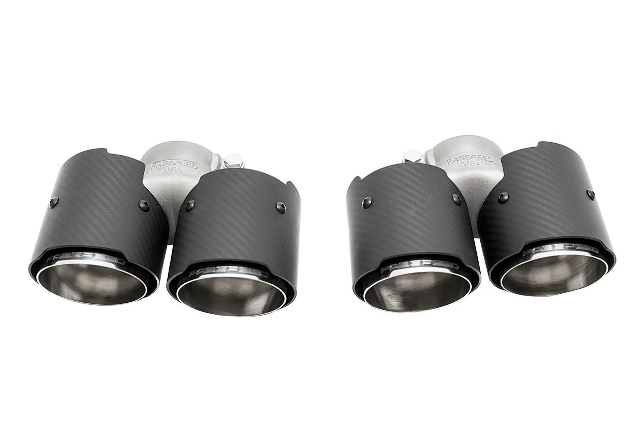 Fabspeed Porsche 958 V6 Deluxe Quad Tips (for PSE) (2011-2014) - Image 3