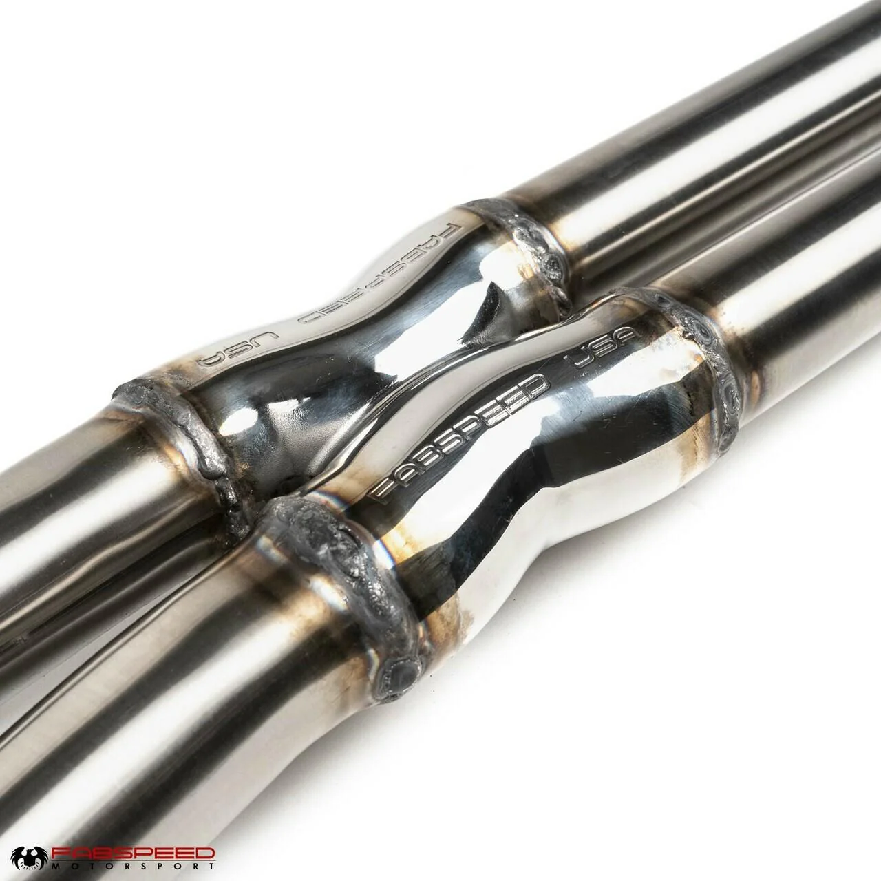 Fabspeed Porsche 970 Panamera Turbo / Turbo S Resonator Bypass X-Pipe (2010-2016) - Image 3