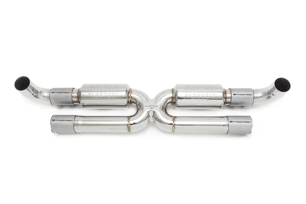 Fabspeed Porsche 991.2 Carrera Center Muffler Bypass X-Pipe (for Base) (2017-2019)