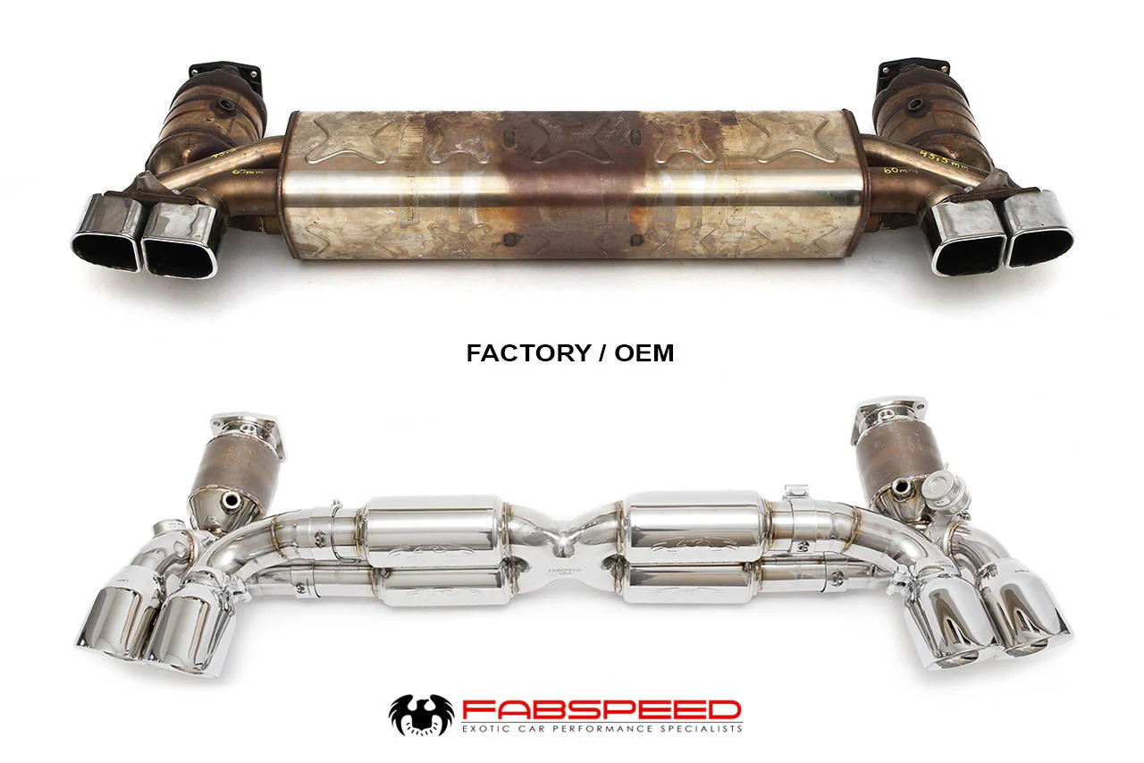 Fabspeed Porsche 991 Turbo / Turbo S Valvetronic Supersport X-Pipe Exhaust System (2013-2016) - Image 2