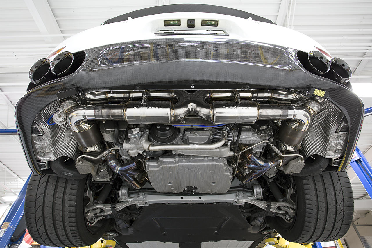 Fabspeed Porsche 991 Turbo / Turbo S Valvetronic Supersport X-Pipe Exhaust System (2013-2016) - Image 4