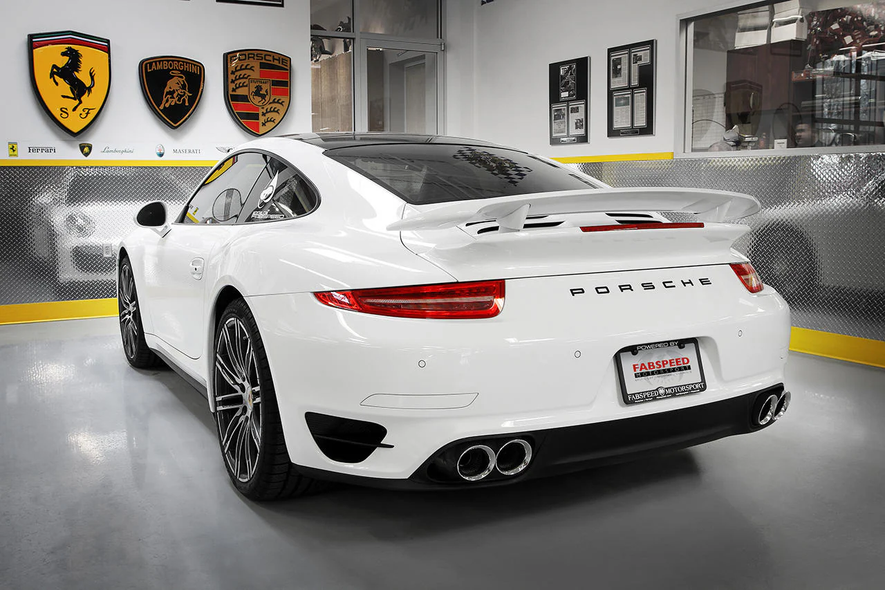 Fabspeed Porsche 991 Turbo / Turbo S Valvetronic Supersport X-Pipe Exhaust System (2013-2016) - Image 8