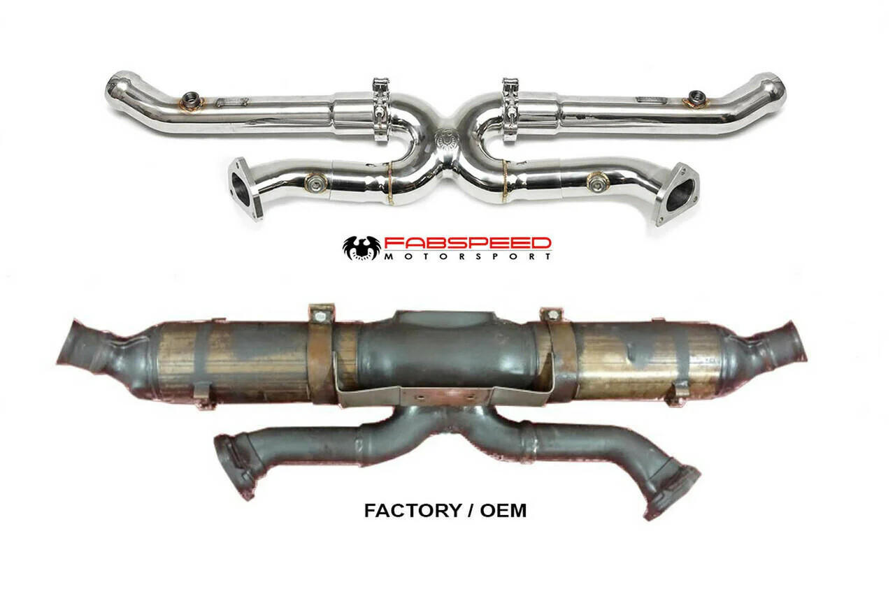 Fabspeed Porsche 993 Carrera link comp. X-Pipe (1994-1998) - Image 2