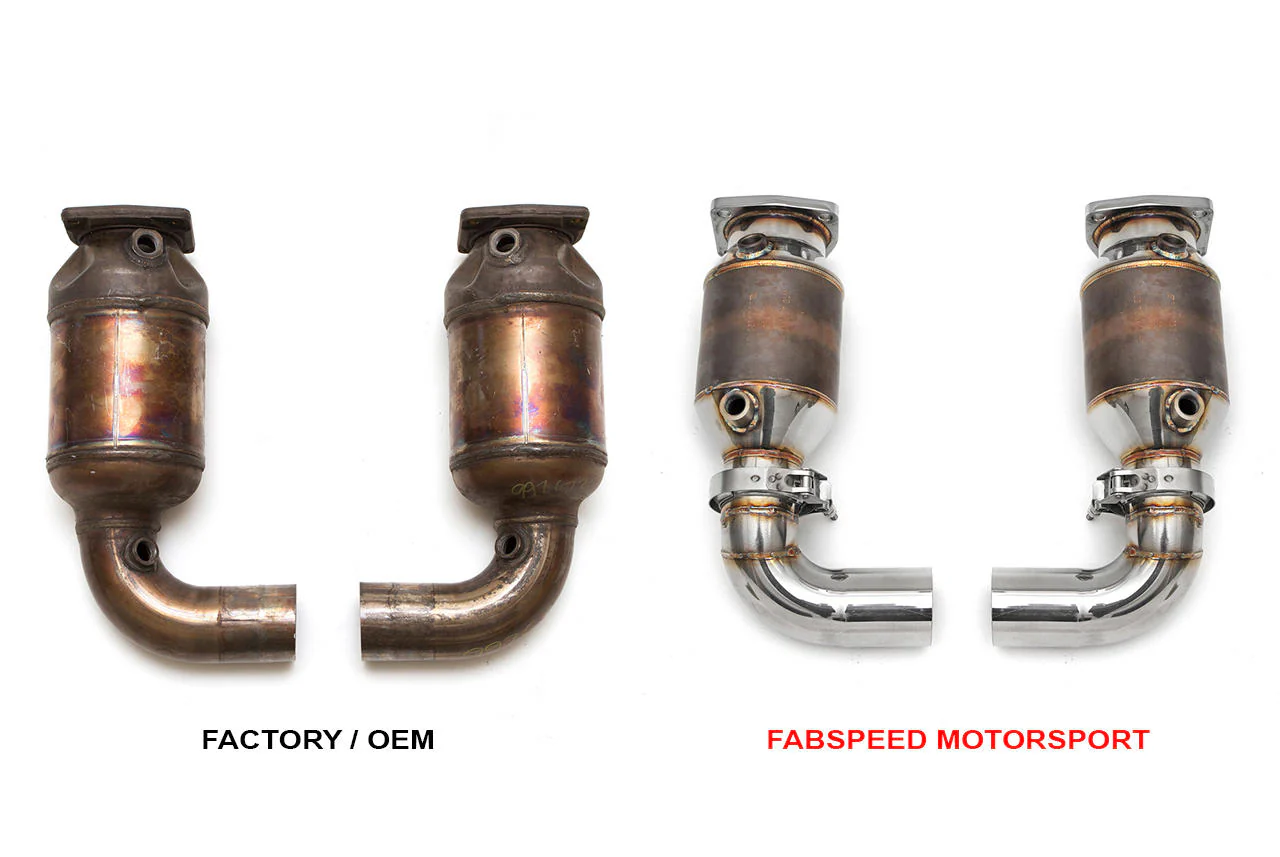Fabspeed Porsche 997.2 Turbo / Turbo S Sport Catalytic Converters (2010-2012) - Image 2