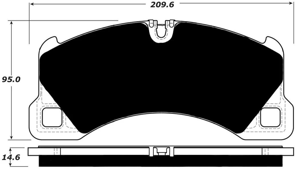 Porterfield R4-S Front Brake Pads for Porsche Cayenne S (2011-23) - Image 2