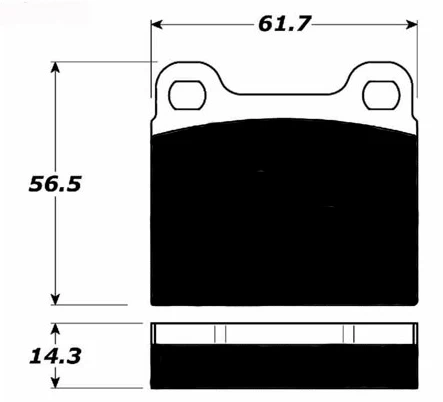 Porterfield R4-S Pads for Early Porsche 911/912 Front M-Calipers (1964-1976) - Image 2