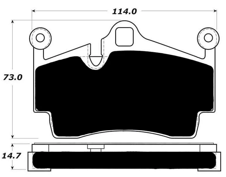 Porterfield R4-S Rear Pads for Porsche 987 Boxster/Cayman Base - Image 2