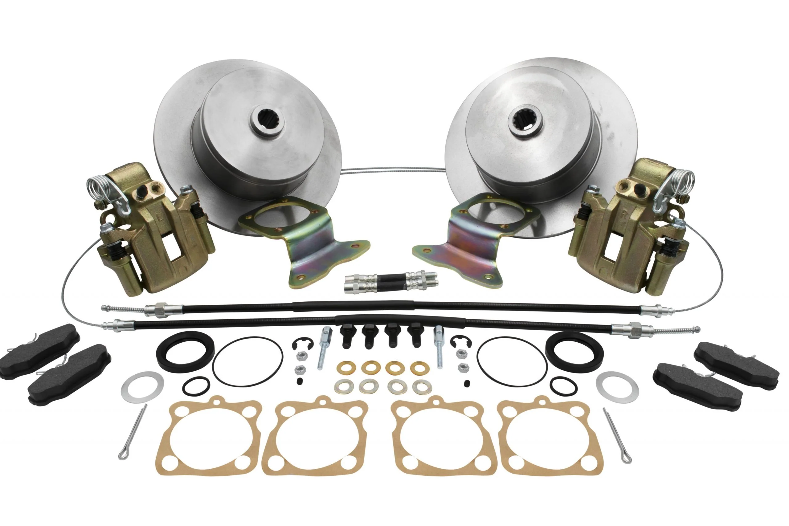 Rear Disc Brake Kit, Blank (not drilled), Swing Axle, 58-67