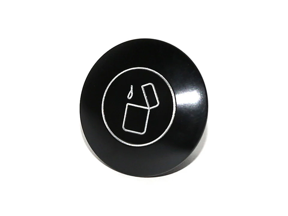 Rennline Billet Dash Knobs - Cigarette Lighter - for Porsche 911, 912, and 914 (1974-89)