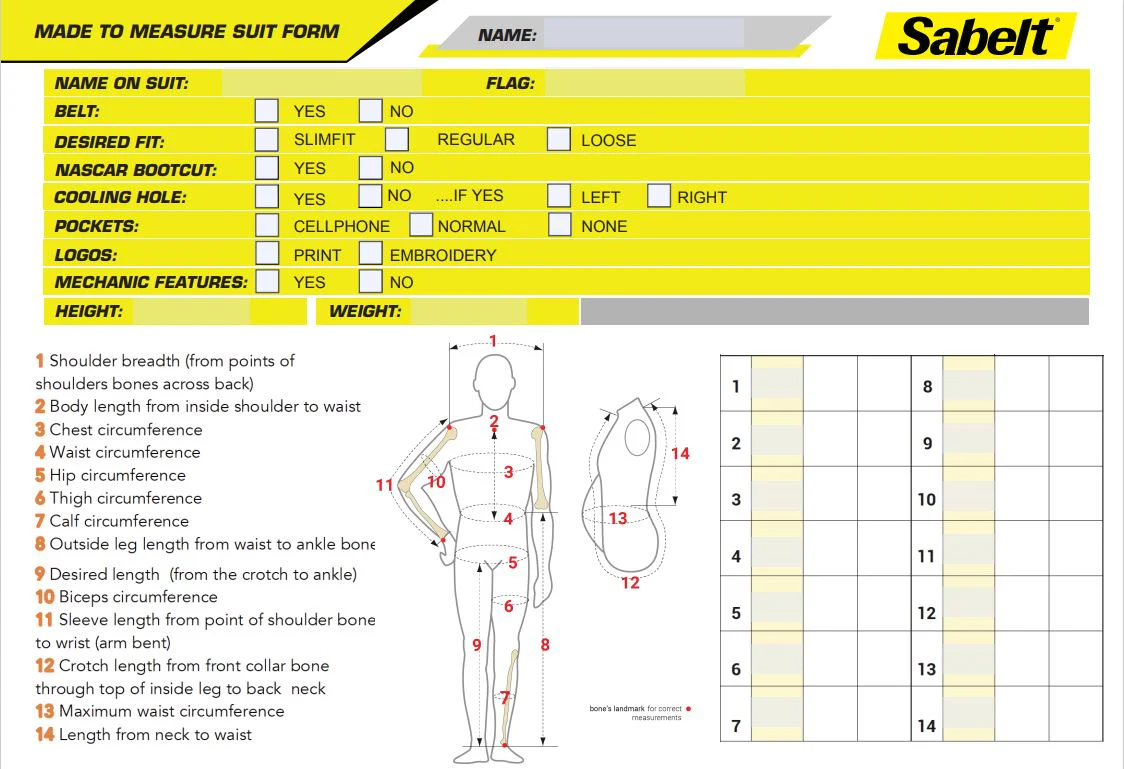 Sabelt Custom Superlight TS-10 Driver Race Suit - Image 11