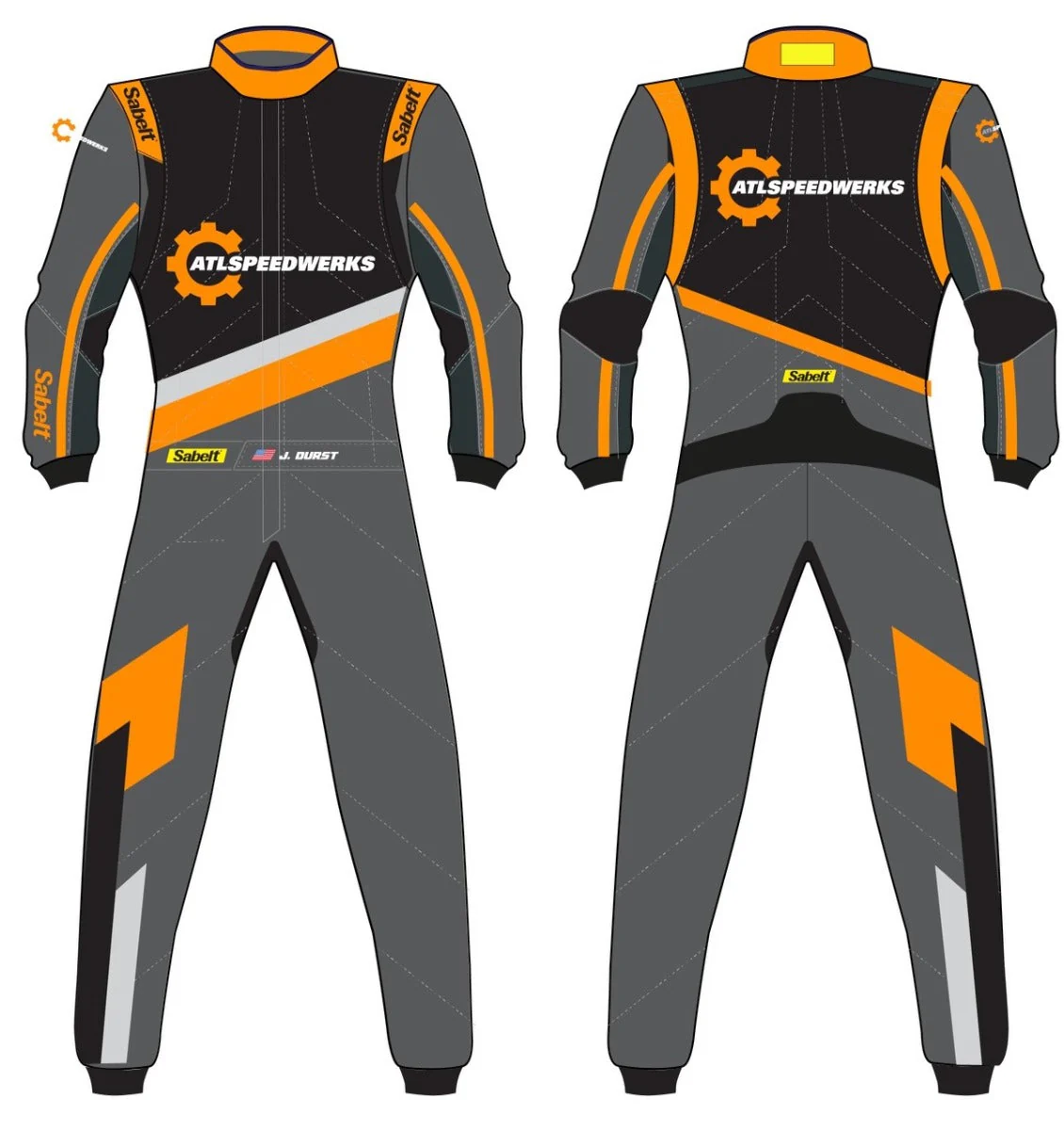 Sabelt Custom Superlight TS-10 Driver Race Suit - Image 12